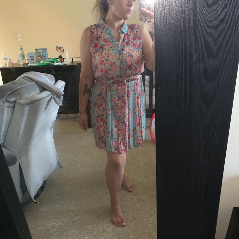 Flower Print Summer Dress